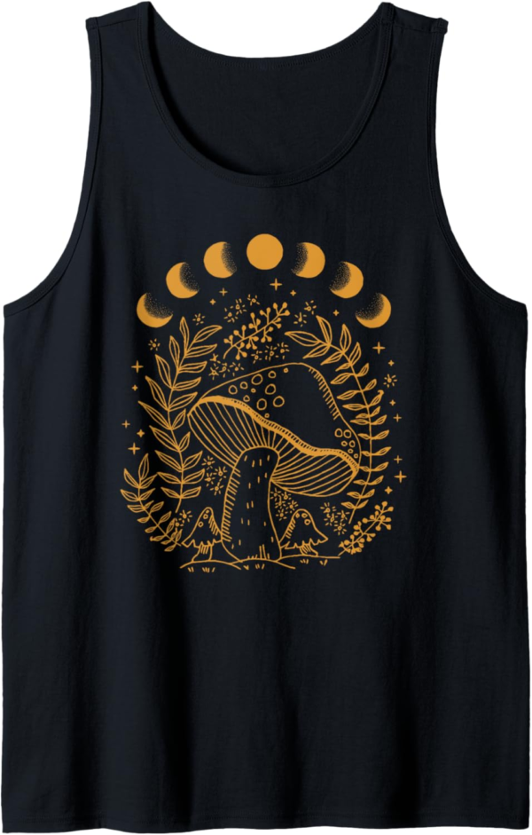 Cottagecore Dark Academia Aesthetic Mushroom Moon Witchy Tan... - Image 2